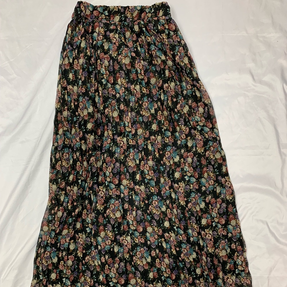 💐 vintage floral maxi skirt 💐